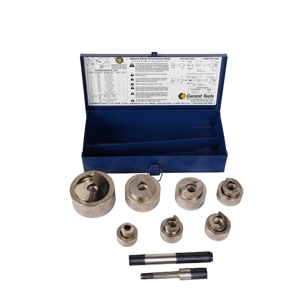 Current Tools 1/2" to 2" Piece Maker SS Knock-Out Set for Stainless Steel 160SS - main